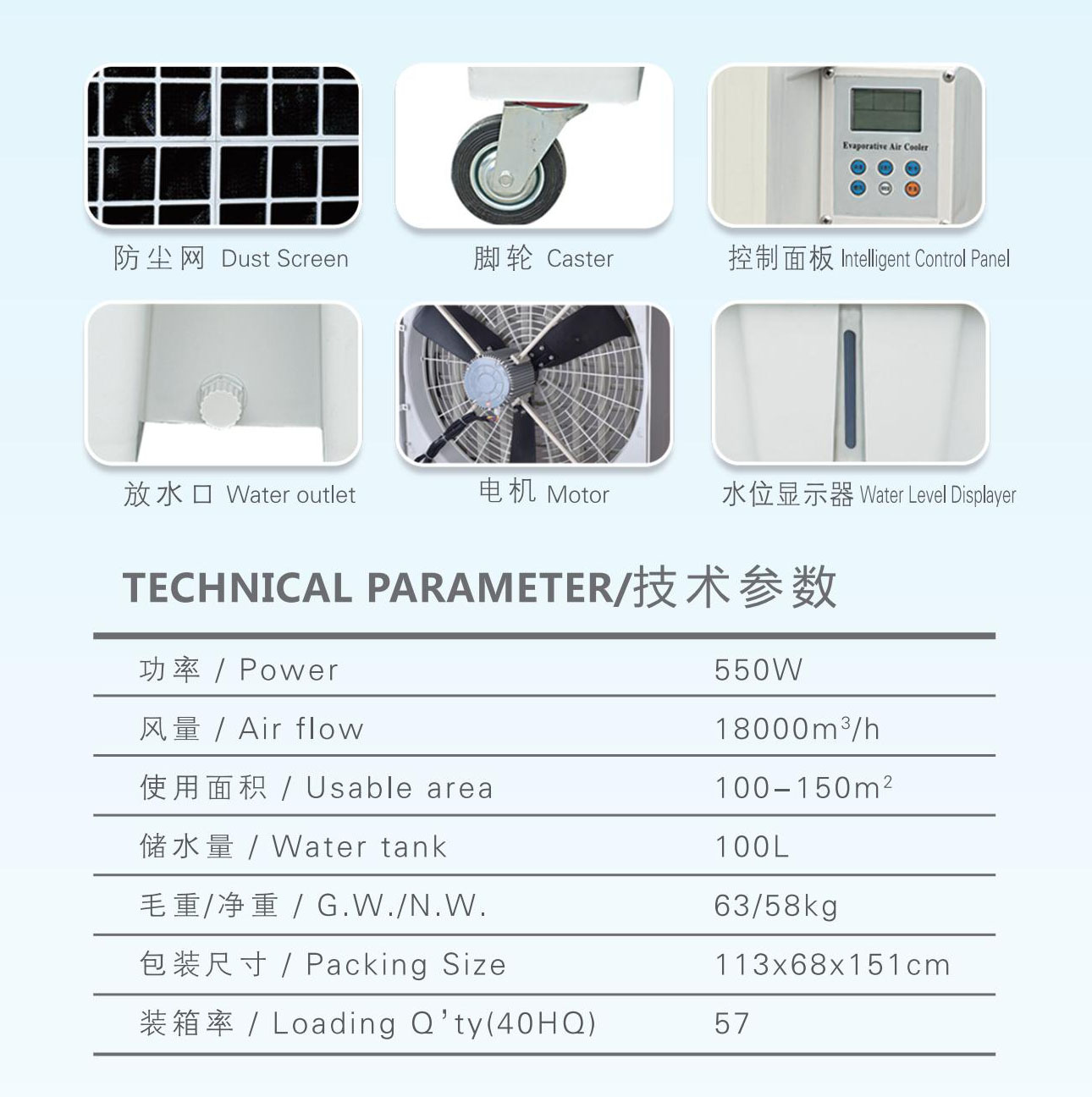 YL180移動(dòng)式冷風(fēng)機