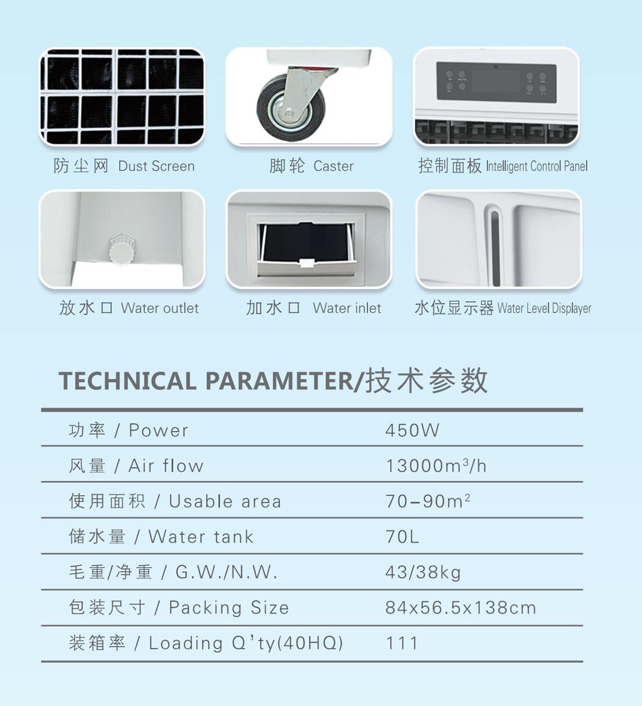 YL130移動(dòng)式冷風(fēng)機